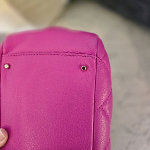 Kate Spade New York Gold Coast Maryanne Quilted Leather Shoulder Bag in Pink - Picture 17 of 17